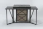 Capri 72" Outdoor Firepit Bar Table With Bar Table - Front