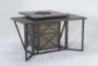 Capri Outdoor Firepit Bar Table With Bar Table - Side