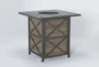 Capri 42" Outdoor Fire Pit Bar Table - Side
