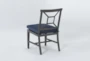 Martinique Navy Outdoor Dining Side Chair - Back