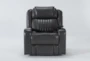 Madrid Leather Home Theater Power Recliner With Power Headrest, Power Lumbar, Wireless Charging And Table - Signature