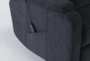 Majorca Graphite Power Wallaway Recliner with Power Headrest, Lumbar, Heat & Massage - Detail