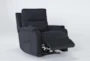 Majorca Graphite Power Wallaway Recliner with Power Headrest, Lumbar, Heat & Massage - Side