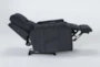 Majorca Graphite Power Wallaway Recliner with Power Headrest, Lumbar, Heat & Massage - Side
