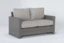 Mojave Outdoor Loveseat With 2 Swivel Lounge Chairs - Side