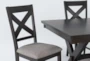 Pollie 72-90" Extension Dining With Bench + Side Chair Set For 6 - Detail