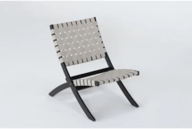Grid White Outdoor Folding Chair