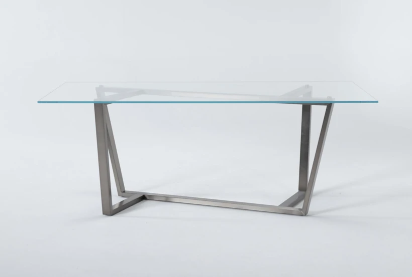 Daphne 79" Glass Dining Table - 360