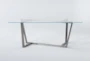 Daphne 79" Glass Dining Table - Signature