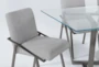 Daphne 79" Glass Dining With Side Chair Set For 4 - Detail
