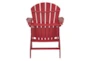 Verbena Red Outdoor Adirondack Chair - Back