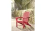 Verbena Red Outdoor Adirondack Chair - Room