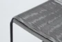 Caspian Outdoor 3 Piece Bar Set With Grey Barstools - Detail