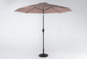 Outdoor Market Terracotta Umbrella With Base