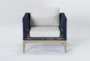 Crew Navy Outdoor Lounge Chair - Signature
