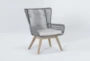 Caspian Grey Outdoor Lounge Chair - Side