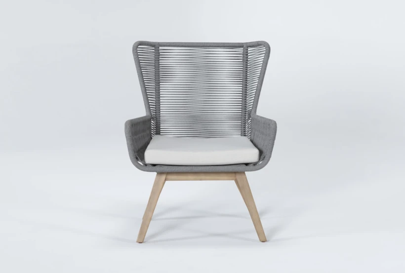 Caspian Grey Outdoor Lounge Chair - 360