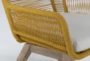 Caspian Mustard Outdoor Lounge Chair - Arm