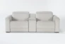 Chanel Grey 3 Piece 91" Power Reclining Console Loveseat With Power Headrest - Signature