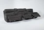 Denali II Charcoal 143" 5 Piece Power Reclining Modular Home Theater Sectional with Power Headrest & USB - Recline