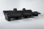 Marcus Black 140" 5 Piece Power Reclining Modular Home Theater Sectional with Power Headrest & USB - Recline