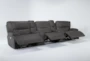 Marcus Grey 140" 5 Piece Power Reclining Modular Home Theater Sectional with Power Headrest & USB - Recline