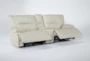 Marcus Oyster 95" 3 Piece Power Reclining Modular Console Loveseat with Power Headrest & USB - Side