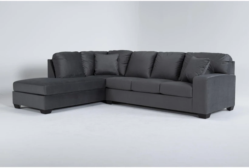 Romy Graphite 2 Piece 119" Sectional With Left Arm Facing Chaise - 360