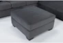 Romy Graphite 2 Piece Sectional With Right Arm Facing Chaise, Ottoman & Rocker Recliner - Feature