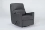 Romy Graphite 2 Piece Sectional With Left Arm Facing Chaise & Rocker Recliner - Side