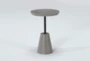 Concrete Round Etched Top Outdoor Accent Table - Signature