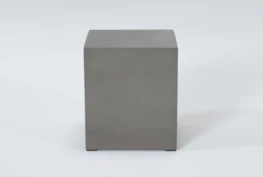 Concrete Square Outdoor Accent Table
