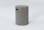 Concrete Tall Round Outdoor Accent Table - Side