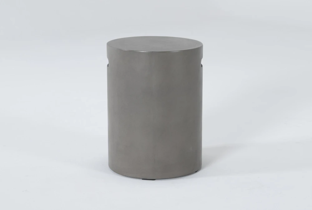 Concrete Tall Round Outdoor Accent Table