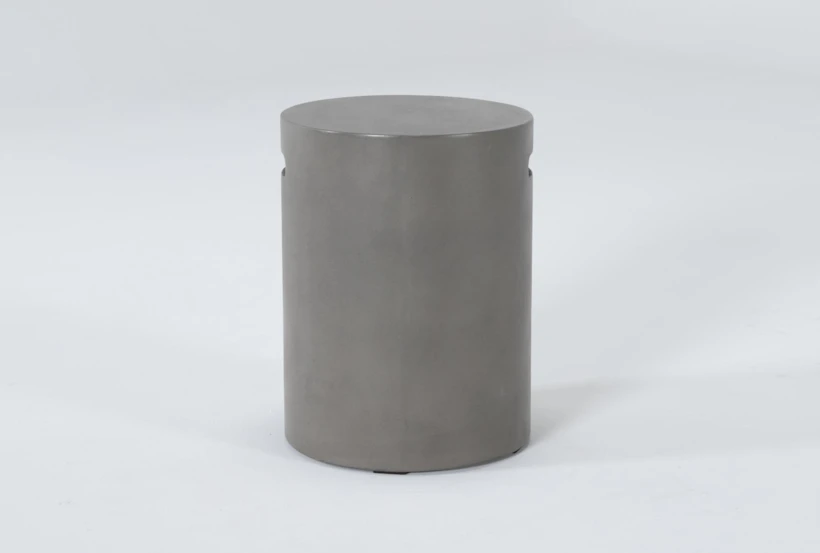 Concrete Tall Round Outdoor Accent Table - 360