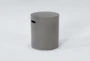 Concrete Round Outdoor Accent Table - Side