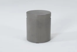 Concrete Round Outdoor Accent Table