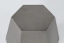 Concrete Prism Outdoor Accent Table - Detail