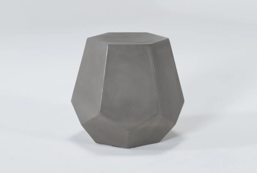 Concrete Prism Outdoor Accent Table - 360