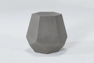 Concrete Prism Outdoor Accent Table