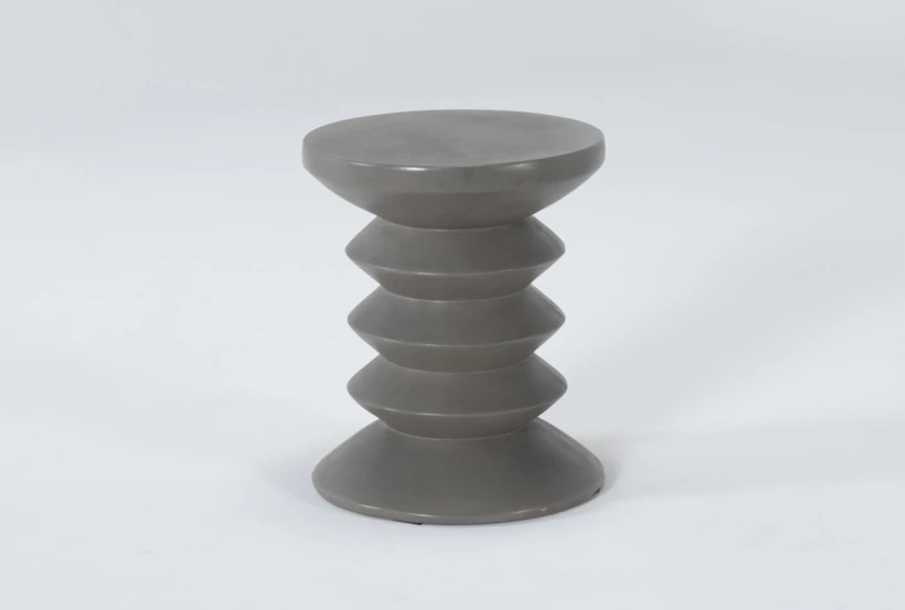 Concrete Acordian Outdoor Accent Table - 360