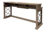 Spruce Sandstone Natural Wood + Metal Rectangle 77" Console Table - Front