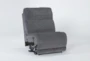 Terence Graphite Armless Recliner - Side