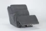 Terence Graphite Left Arm Facing Power Recliner With Power Headrest & Usb - Side
