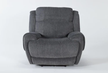 Terence Graphite Power Recliner With Power Headrest & Usb