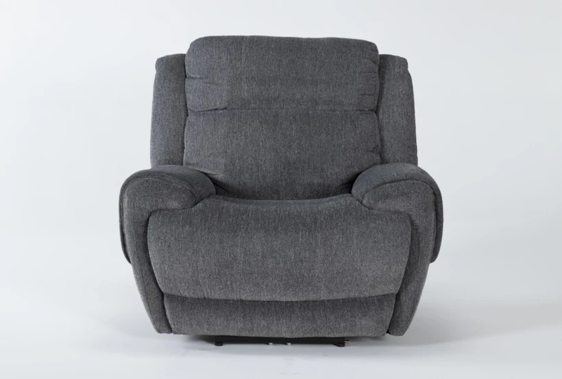 Terence Graphite Power Recliner With Power Headrest & Usb - 360