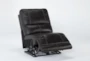 Watkins Coffee Leather Cordless Power Armless Recliner - Side