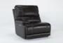 Watkins Coffee Leather Power Cordless Left Arm Facing Recliner with Power Headrest & USB - Side