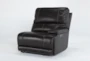 Watkins Coffee Leather 89" 3 Piece Cordless Power Reclining Console Loveseat With Power Headrest & USB - Side