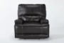 Watkins Coffee Leather Power Cordless Recliner with Power Headrest & USB - Signature